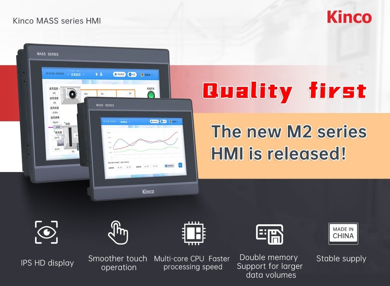 Donanımsal ve Yazılımsal Geliştirmeler ile Yeni Kinco M2 Serisi HMI Geliyor