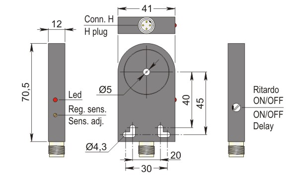 AECO İndüktif Sensör - SIA05-CE PNP NO+NC H R | İLX