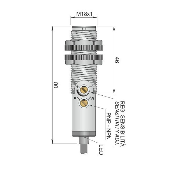 AECO Fotoelektrik Sensör - FT18SP-CAR | İLX