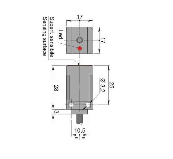 AECO İndüktif Sensör - SIP17-CE5 NPN NO+NC LC5 | İLX