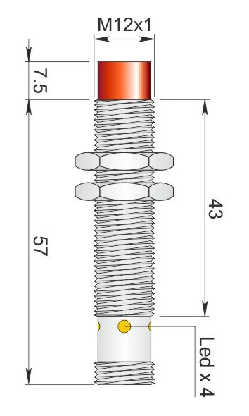 AECO İndüktif Sensör - SI12-CE4 NPN NO H | İLX