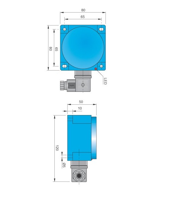 AECO İndüktif Sensör - SIQ80-AE50 NO/NC K | İLX